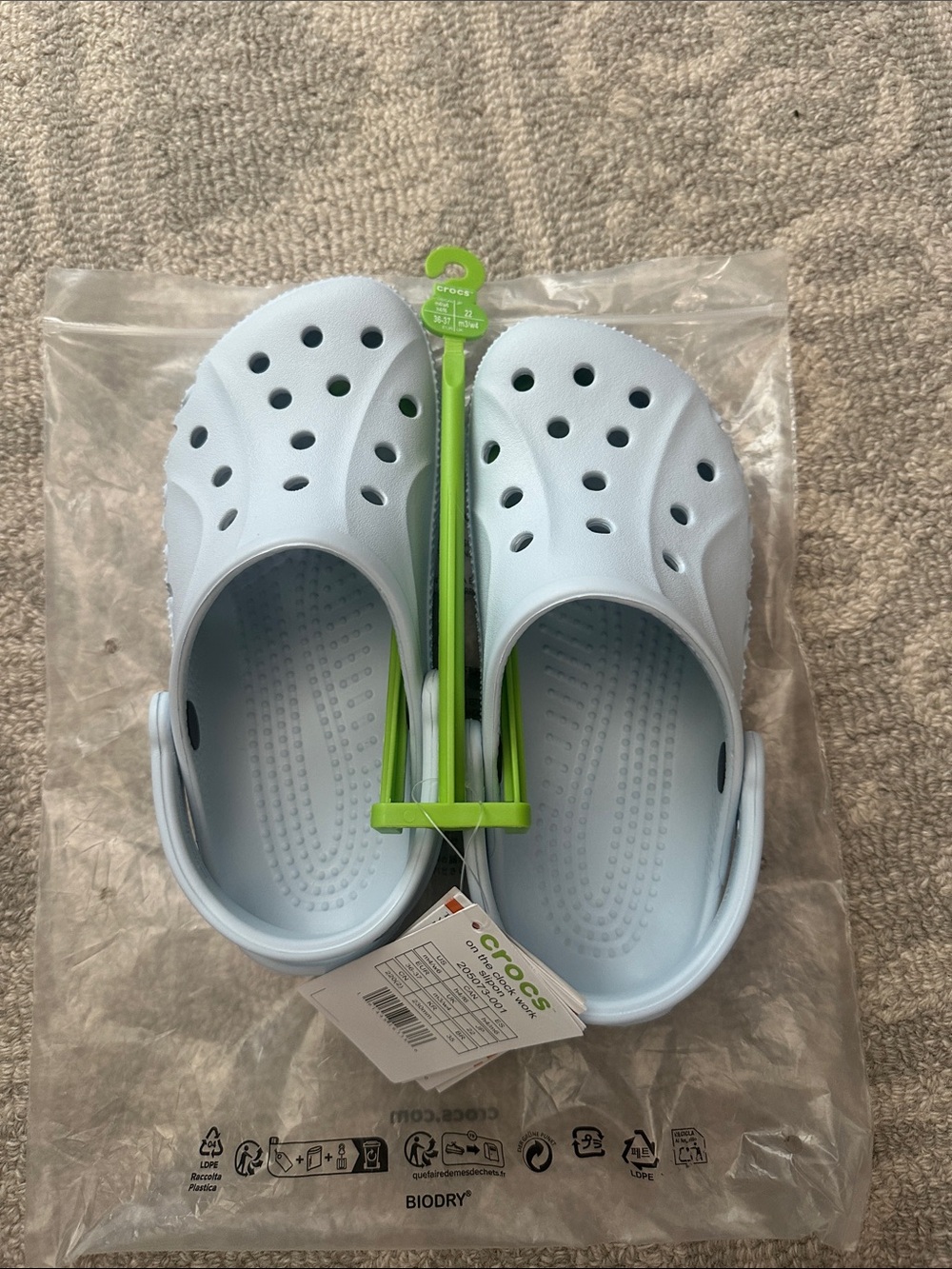 NWT Crocs Baya Clog in Mineral Blue | W6/M4